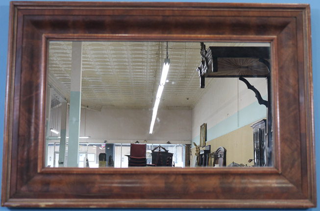 220a - Mahogany ogee mirror, 27 x 40
