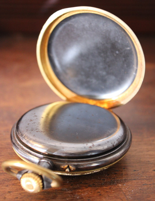 023a - Very heavy Ships watch with double case