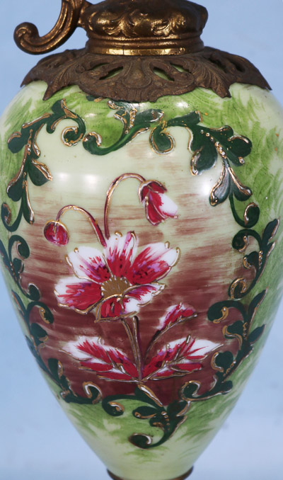 359b - Hand painted Victorian ewer, 19 in. T.-20