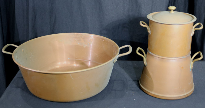 398a - 2 pieces of old copper from Plantation house-8