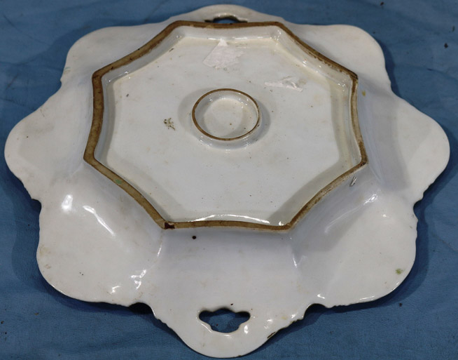 163d - Hand painted Nippon tray, 11 in. Dia.-24