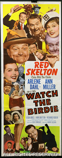 079a - Watch The Birdie, 14 x 36, Design. IN