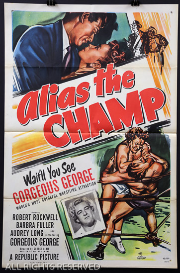 168a - Alias the Champ, 27 x 41, Design. 1