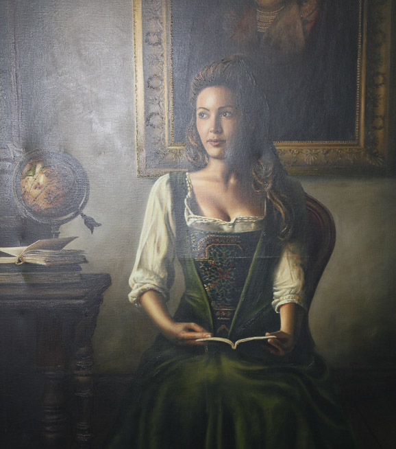 455c - Contemporary large photo of Angelo Julie look-a-like