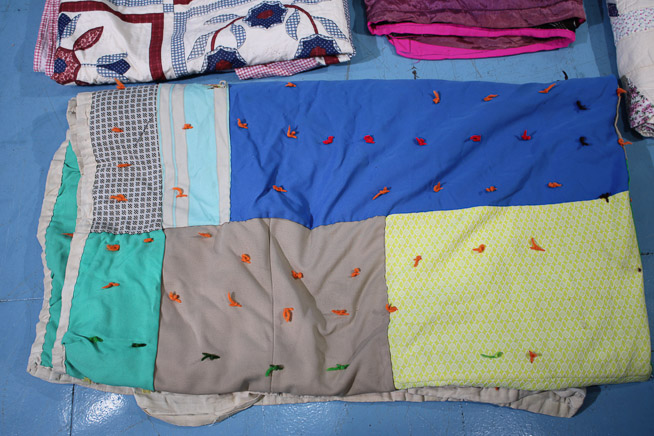 443c - 7 quilted items