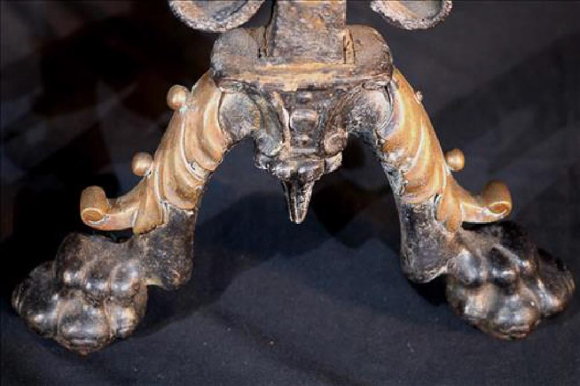 059Bc - Very Ornate Figural Clock and Candelabras - Copy