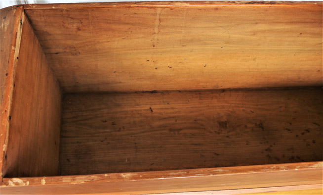251c - Primitive Pine Dough Box,  24T, 32.5 W, 13D